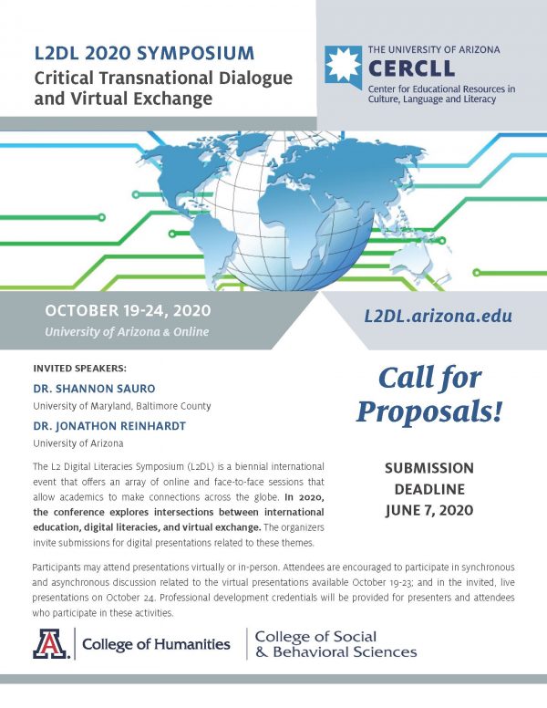CFP L2DL: Critical Transnational Dialogue & Virtual Exchange