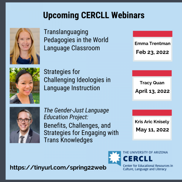 Spring 2022 Webinars and Online Workshops