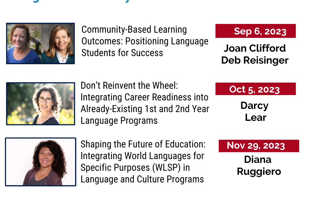 Fall Webinar Series: Maximizing Learners’ Career Readiness in Language Programs